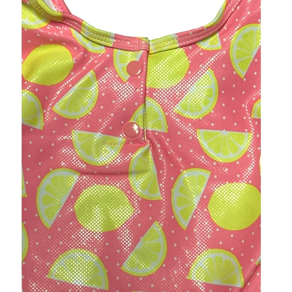Solo Little Girls One Piece Lemons & Sunshine Bathing Suit, size 4 - Picture 3 of 9